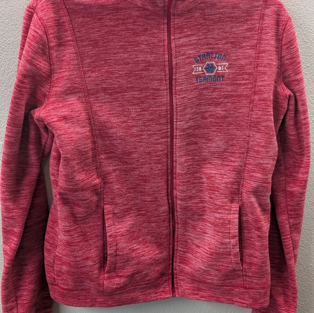 Ouray Sportswear Fleece Womens M Stratton Vermont Jacket  Zip Pink